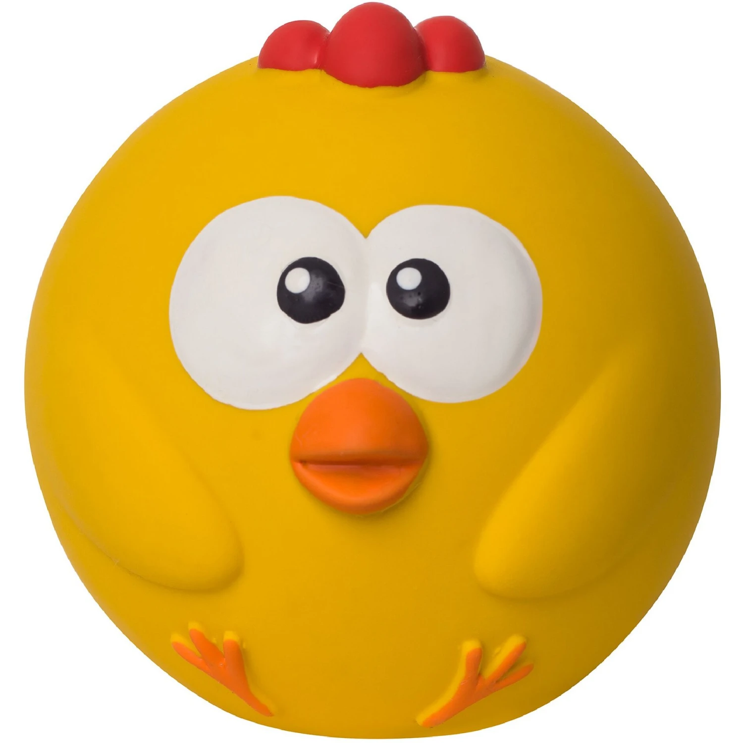 Outward Hound Sillyz Chick Latex Rubber Squeaky Ball Dog Toy 3 Outward Hound Sillyz Chick Latex Rubber Squeaky Ball Dog Toy