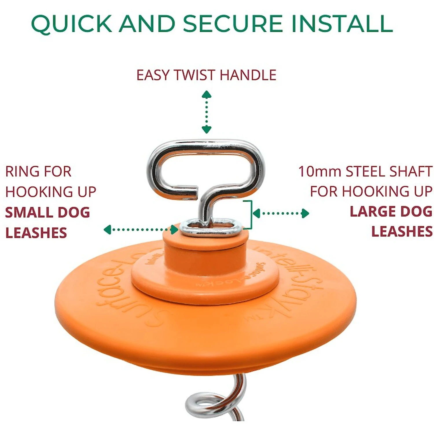 IntelliLeash Intelli-Stayk With Beast Dog Surface Lock 6 IntelliLeash Intelli-Stayk With Beast Dog Surface Lock - Image 4