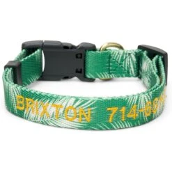 Boulevard Personalized Palm Dog Collar
