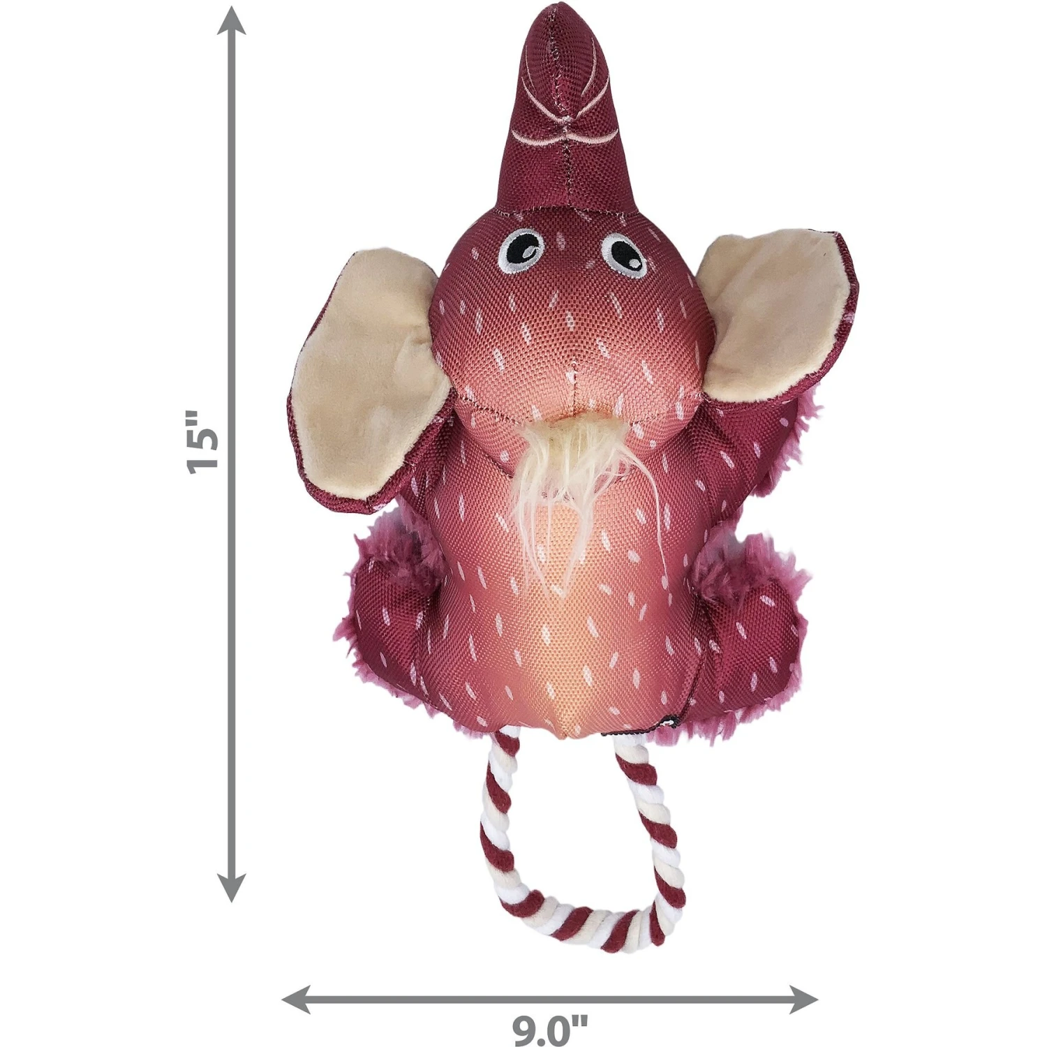 KONG Cozie Tuggz Elephant Dog Toy 4 KONG Cozie Tuggz Elephant Dog Toy - Image 2