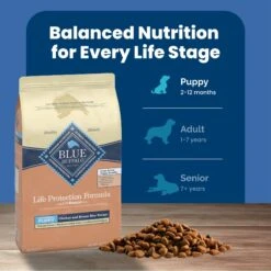 Blue Buffalo Life Protection Formula Large Breed Puppy Chicken & Brown Rice Recipe Dry Dog Food -Blue Buffalo Shop 46904 PT6. AC SS1800 V1689357643