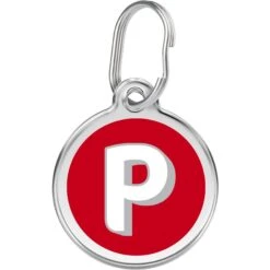 Red Dingo Alphabet Stainless Steel Personalized Dog & Cat ID Tag