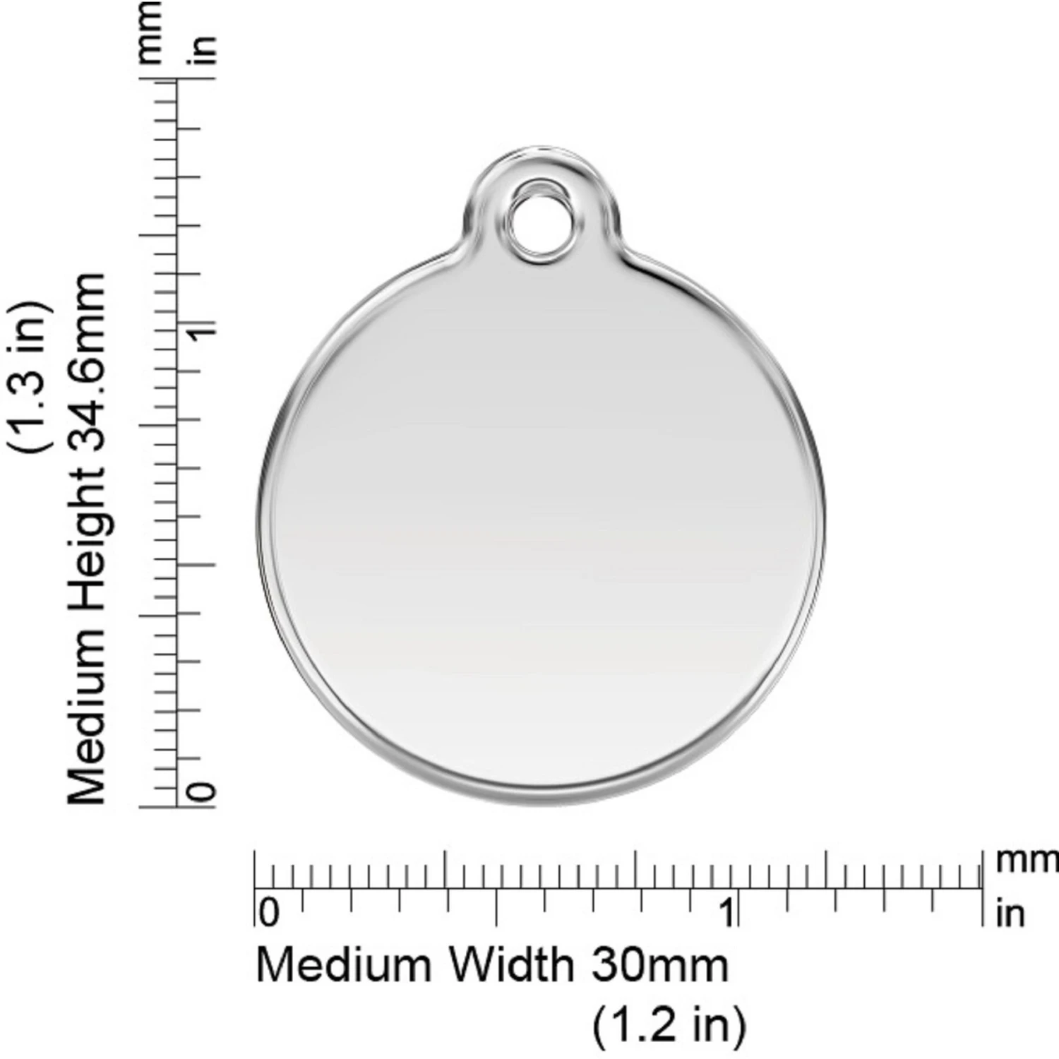 Red Dingo Alphabet Stainless Steel Personalized Dog & Cat ID Tag 4 Red Dingo Alphabet Stainless Steel Personalized Dog & Cat ID Tag - Image 2