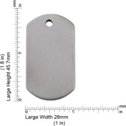 Red Dingo Titanium Rectangle Personalized Dog & Cat ID Tag -Blue Buffalo Shop 508062 PT1. AC SS1800 V1657657786