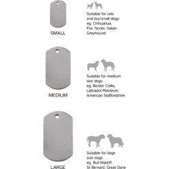 Red Dingo Titanium Rectangle Personalized Dog & Cat ID Tag -Blue Buffalo Shop 508062 PT5. AC SS1800 V1657997354