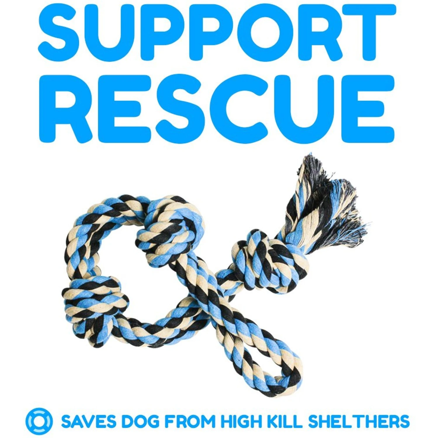 Pacific Pups Rescue Rope Tug Dog Toy, Large 6 Pacific Pups Rescue Rope Tug Dog Toy, Large - Image 4