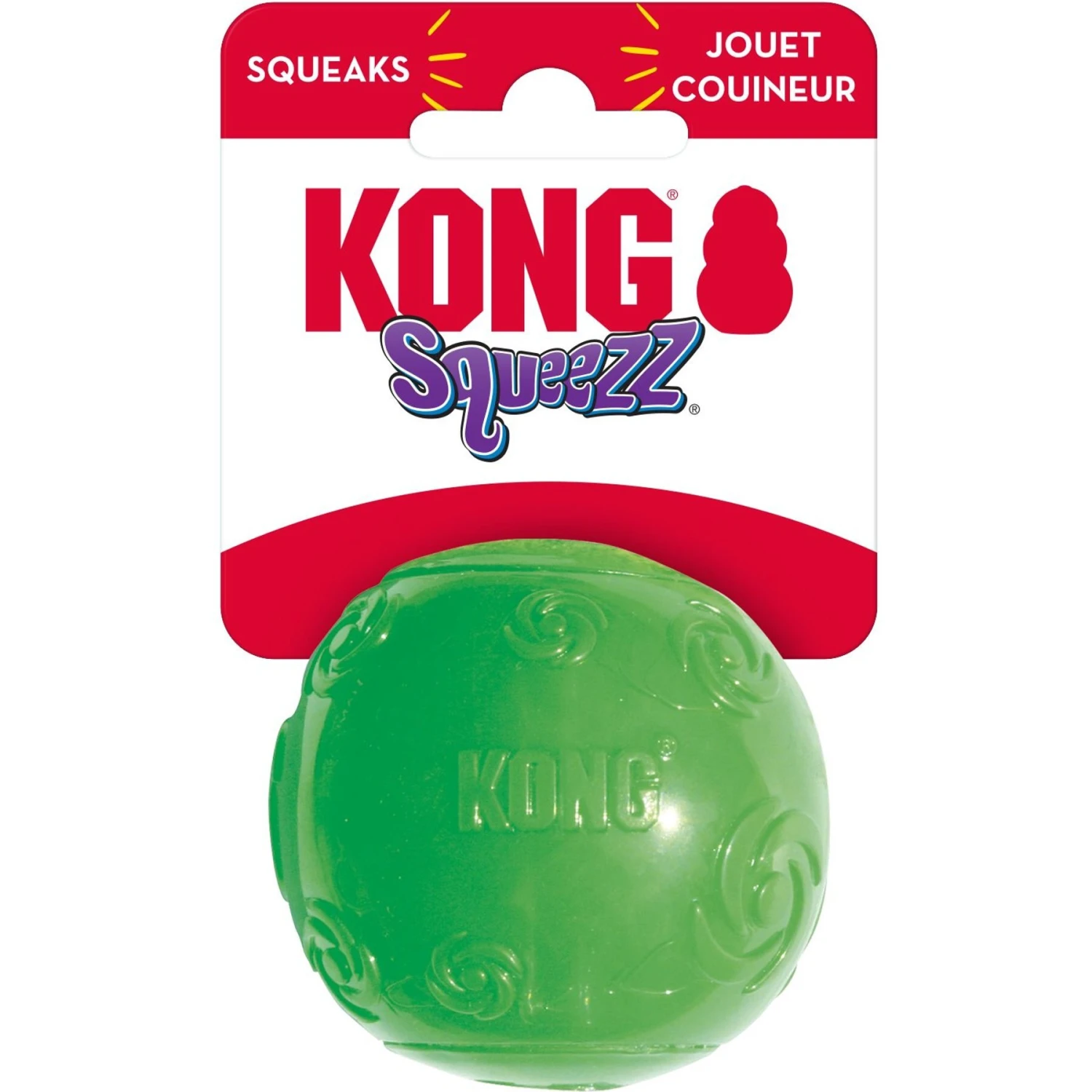 KONG Squeezz Ball Dog Toy, Color Varies 6 KONG Squeezz Ball Dog Toy, Color Varies - Image 4
