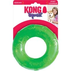 KONG Squeezz Ring Dog Toy, Color Varies -Blue Buffalo Shop 53399 PT3. AC SS1800 V1603167391