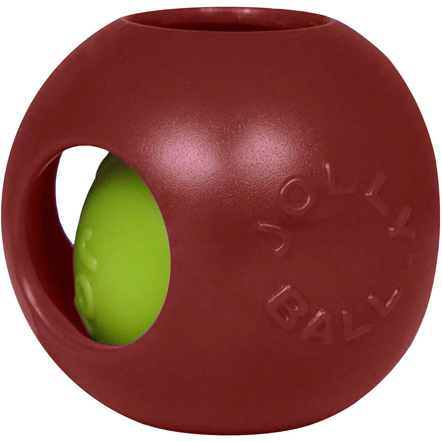 Jolly Pets Teaser Ball Dog Toy, Red 3 Jolly Pets Teaser Ball Dog Toy, Red