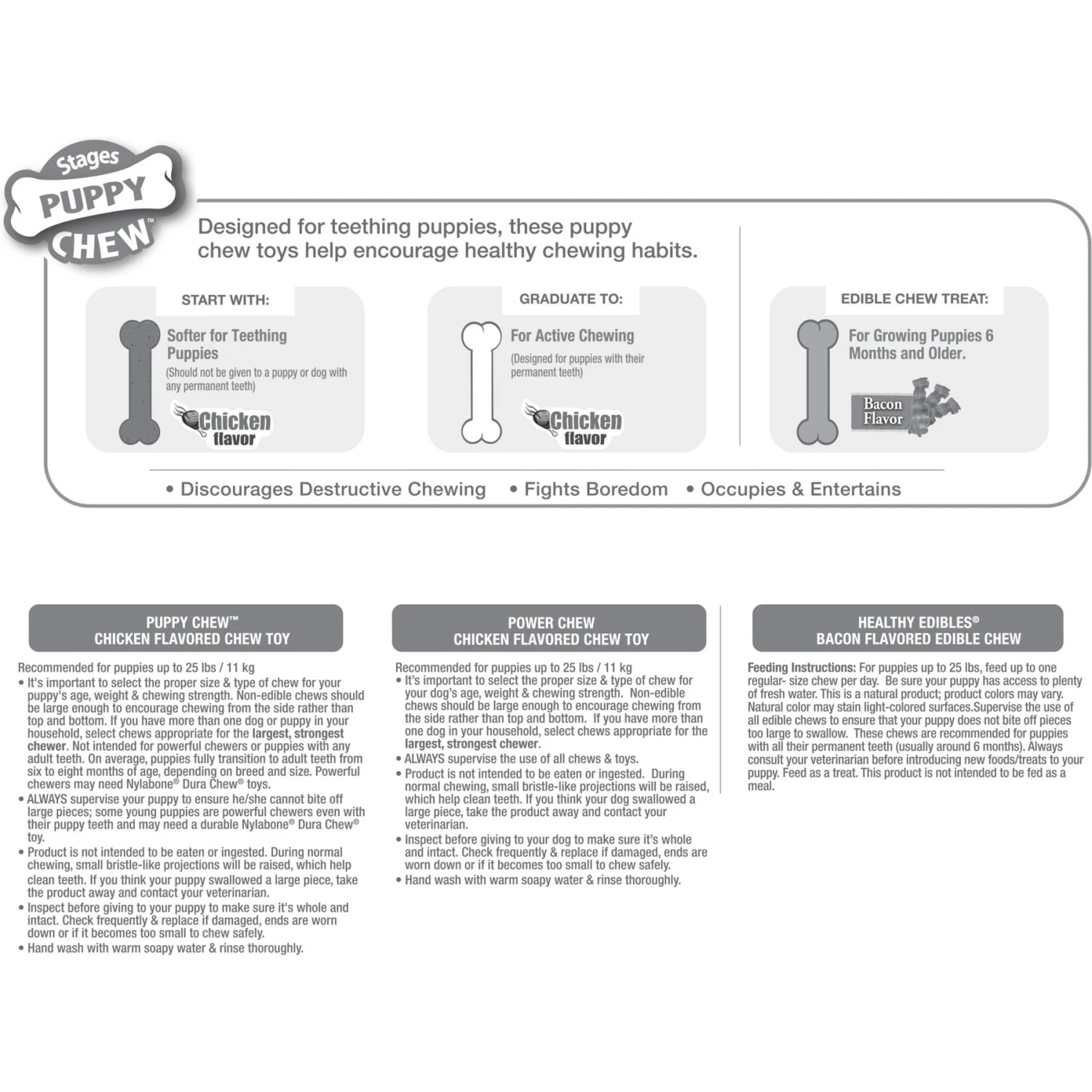 Nylabone Puppy Starter Pack Triple Starter Pack 5 Nylabone Puppy Starter Pack Triple Starter Pack - Image 3