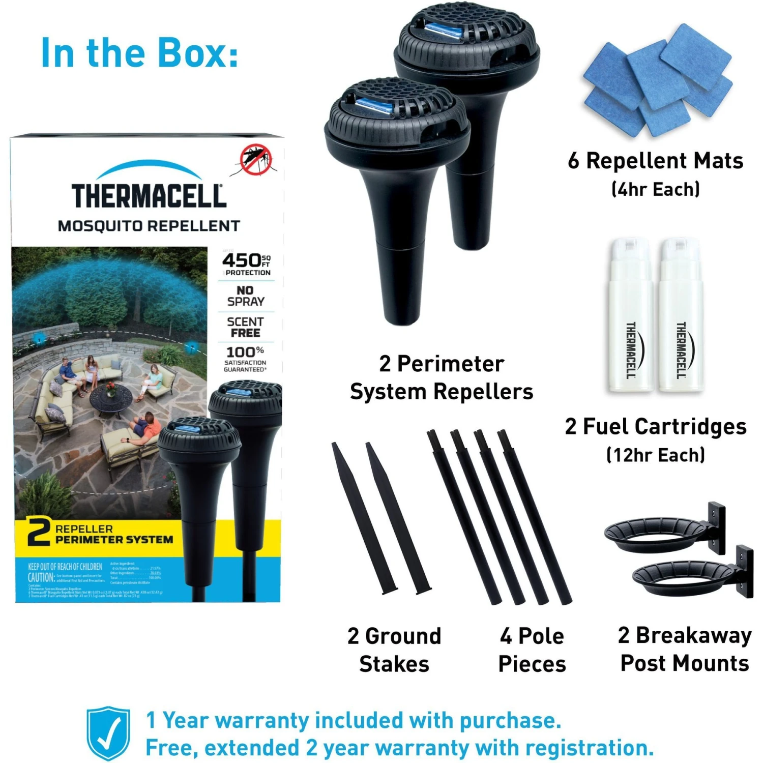 Thermacell Perimeter System Mosquito Repellent, 2 Count 4 Thermacell Perimeter System Mosquito Repellent, 2 Count - Image 2