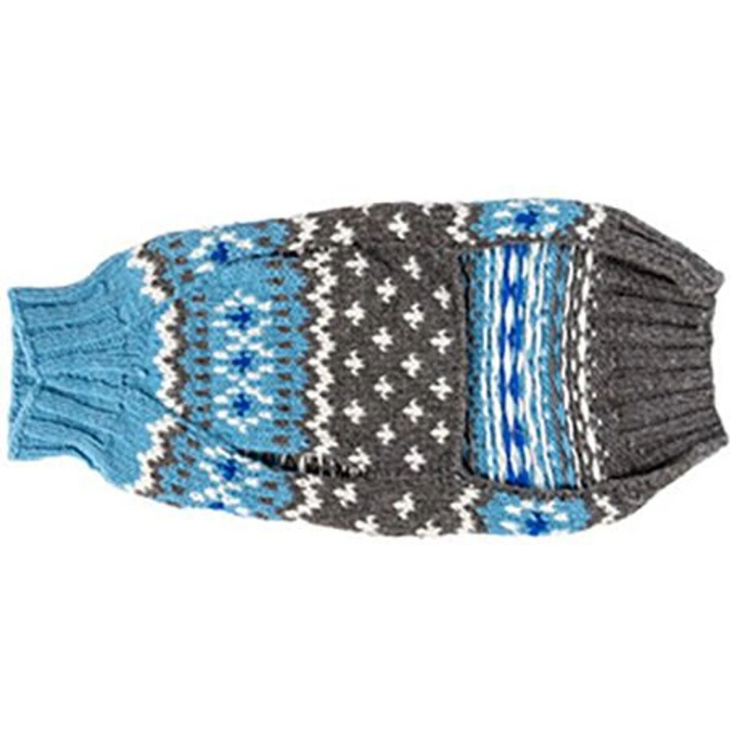 Chilly Dog Fairisle Wool Dog Sweater, Blue 8 Chilly Dog Fairisle Wool Dog Sweater, Blue - Image 6