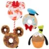 Disney Mickey Mouse Donut Plush Squeaky Dog Toy + 3 Items -Blue Buffalo Shop 582398 MAIN. AC SS1800 V1658237026