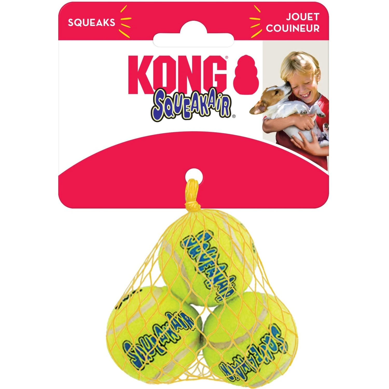 KONG Squeakair Balls Packs Dog Toy 3 KONG Squeakair Balls Packs Dog Toy