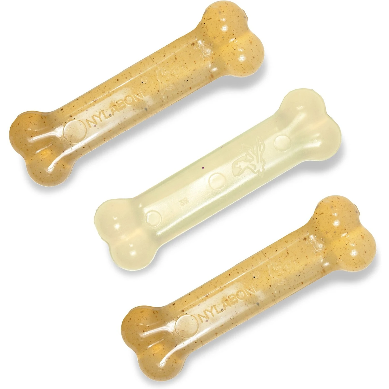 Nylabone FlexiChew Moderate Dog Chew Toys Triple Pack Variety 4 Nylabone FlexiChew Moderate Dog Chew Toys Triple Pack Variety - Image 2