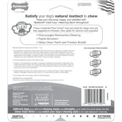 Nylabone FlexiChew Moderate Dog Chew Toys Triple Pack Variety -Blue Buffalo Shop 59243 PT8. AC SS1800 V1685650793