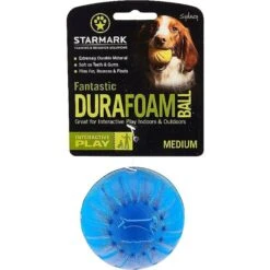 Starmark Fantastic DuraFoam Ball Tough Dog Toy, Color Varies -Blue Buffalo Shop 60486 PT3. AC SS1800 V1589319376