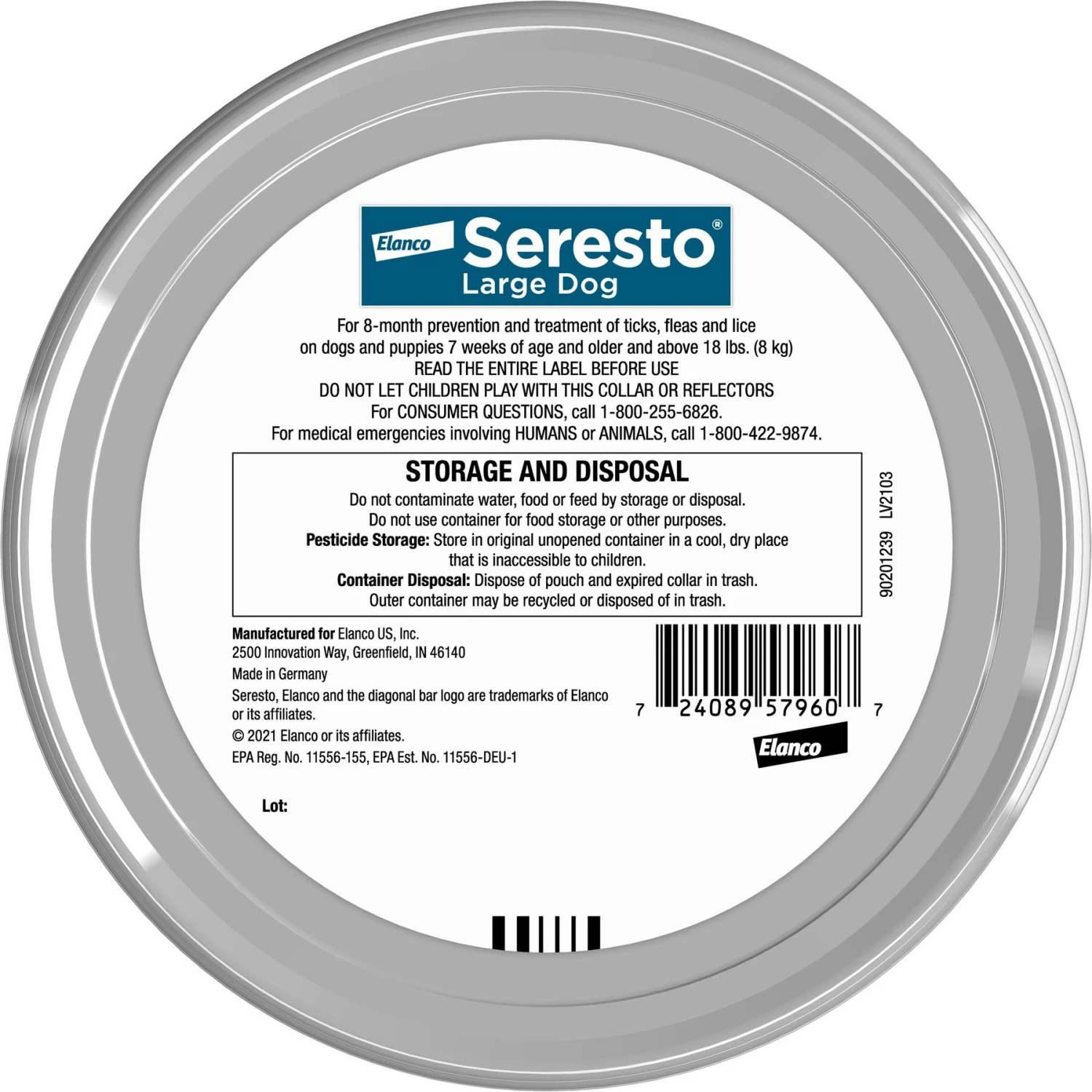 Seresto Flea & Tick Collar For Dogs, Over 18 Lbs 4 Seresto Flea & Tick Collar For Dogs, Over 18 Lbs - Image 2