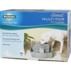 PetSafe Drinkwell Multi-Tier Plastic Dog & Cat Fountain -Blue Buffalo Shop 63128 PT7. AC SS1800 V1545233217