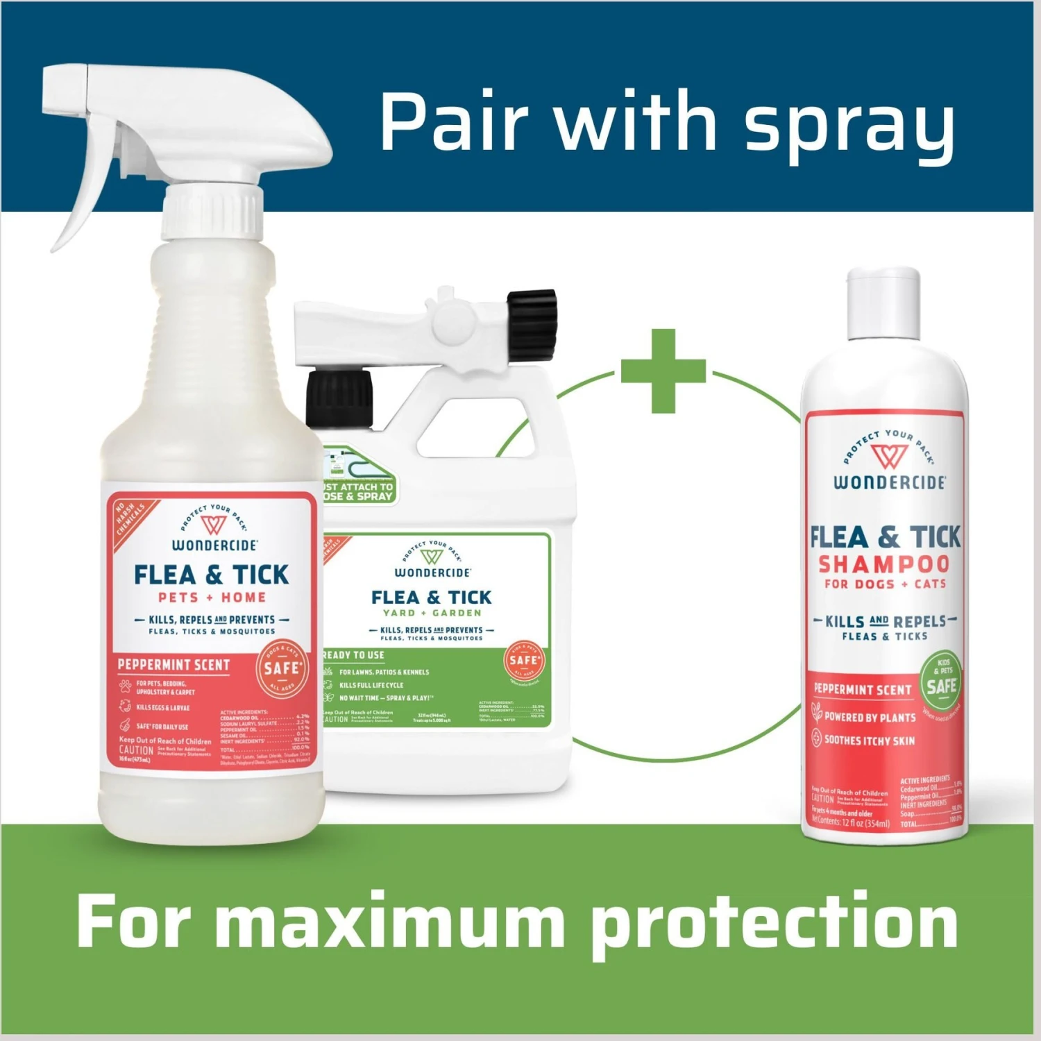 Wondercide Flea & Tick Peppermint Cat & Dog Shampoo, 12-oz Bottle 10 Wondercide Flea & Tick Peppermint Cat & Dog Shampoo, 12-oz Bottle - Image 8