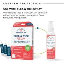 Wondercide Spot-On Peppermint Flea & Tick Spot Treatment For Small Dogs, 3 Doses (3-mos. Supply) 13 Wondercide Spot-On Peppermint Flea & Tick Spot Treatment For Small Dogs, 3 Doses (3-mos. Supply) -Blue Buffalo Shop 639694 PT5. AC SS1800 V1665691650
