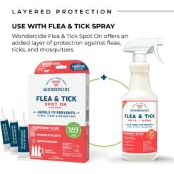 Wondercide Spot-On Peppermint Flea & Tick Spot Treatment For Large Dogs, 3 Doses (3-mos. Supply) 13 Wondercide Spot-On Peppermint Flea & Tick Spot Treatment For Large Dogs, 3 Doses (3-mos. Supply) -Blue Buffalo Shop 639726 PT5. AC SS1800 V1665780447