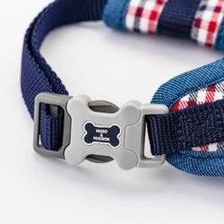 HUGO & HUDSON Checked Tweed Dog Harness -Blue Buffalo Shop 643358 PT2. AC SS1800 V1663711732