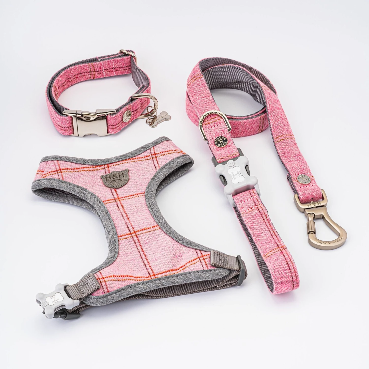 HUGO & HUDSON Checked Tweed Dog Leash 11 HUGO & HUDSON Checked Tweed Dog Leash - Image 9