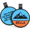 GoTags Mountain Design Silent Silicone Dog ID Tag -Blue Buffalo Shop 648038 MAIN. AC SS1800 V1664813520