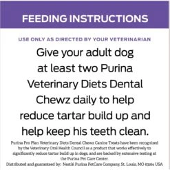 Purina Pro Plan Veterinary Diets Dental Chewz Dental Chew Dog Treats -Blue Buffalo Shop 65078 PT7. AC SS1800 V1677166137
