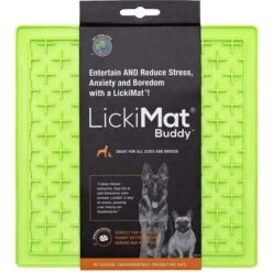 LickiMat Classic Buddy Slow Feeder Dog Lick Mat, Green
