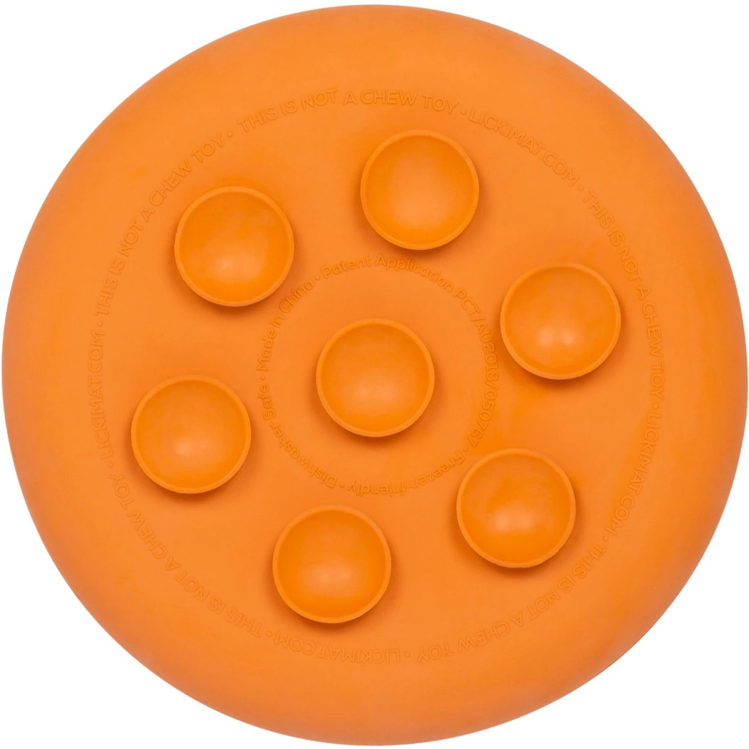 LickiMat UFO Slow Feeder Dog Bowl, Orange, Standard 5 LickiMat UFO Slow Feeder Dog Bowl, Orange, Standard - Image 3