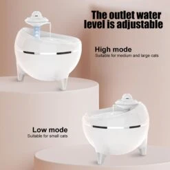 Petdiary Spaceship Ultra-Quiet Dog & Cat Water Fountain, 54.1-oz -Blue Buffalo Shop 658534 PT2. AC SS1800 V1664533823