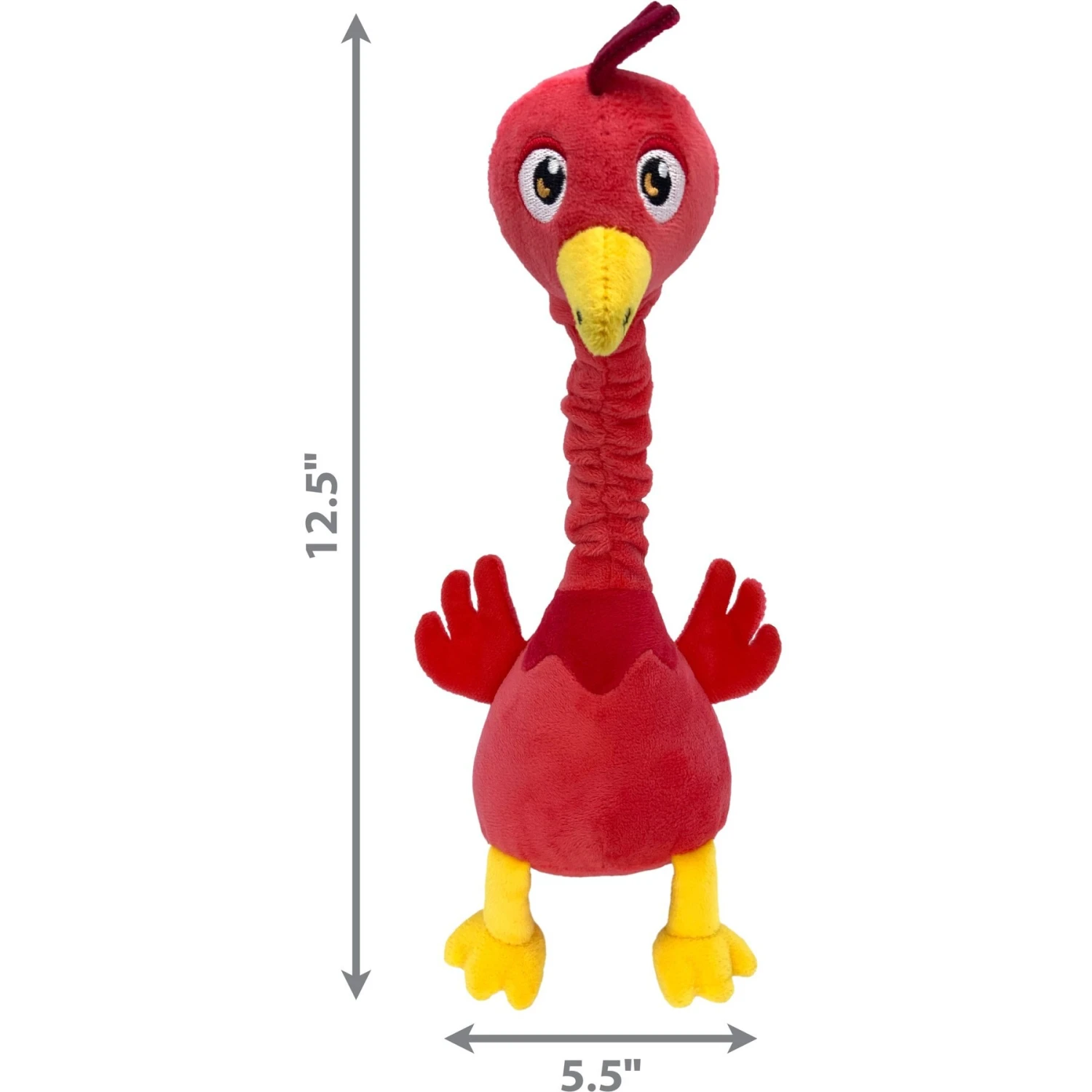 KONG Shakers Bobz Rooster Dog Toy, Coral, Medium 4 KONG Shakers Bobz Rooster Dog Toy, Coral, Medium - Image 2