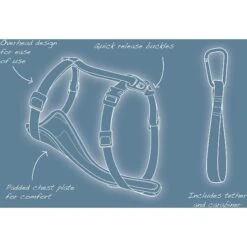 Kurgo Tru-Fit Smart Harness With Plastic Quick Release Buckles -Blue Buffalo Shop 66859 PT4. AC SS1800 V1483718464