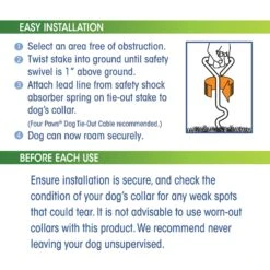 Four Paws Walk-About Spiral Tie-Out Stake -Blue Buffalo Shop 67715 PT3. AC SS1800 V1627353487