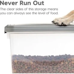 IRIS Airtight Cat, Dog & Bird Food Storage Container With Attachable Casters -Blue Buffalo Shop 677342 PT4. AC SS1800 V1686073052