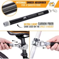 Malabi Carbon Fiber Bicycle Attachment Rotating Dog Bike Leash -Blue Buffalo Shop 678918 PT3. AC SS1800 V1666297217