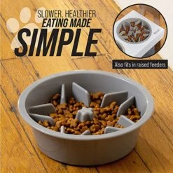 Leashboss Raised Pet Feeders Slow Feed Dog Bowl -Blue Buffalo Shop 695118 PT1. AC SS1800 V1669906555