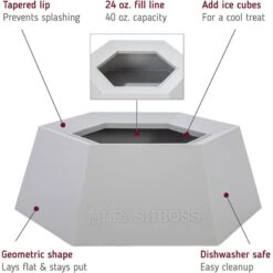 Leashboss Splashless Travel Dog Water Bowl, Gray, 40-oz Cup 11 Leashboss Splashless Travel Dog Water Bowl, Gray, 40-oz Cup -Blue Buffalo Shop 695166 PT1. AC SS1800 V1669906498