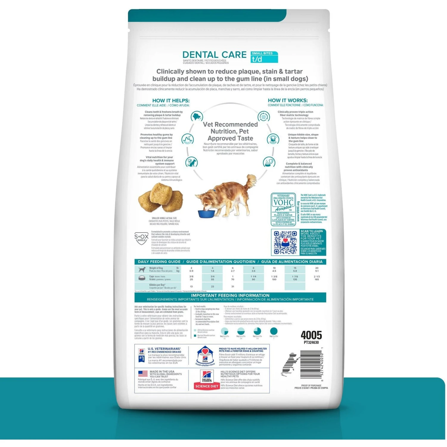Hill's Prescription Diet T/d Dental Care Small Bites Chicken Flavor Dry Dog Food 4 Hill's Prescription Diet T/d Dental Care Small Bites Chicken Flavor Dry Dog Food - Image 2