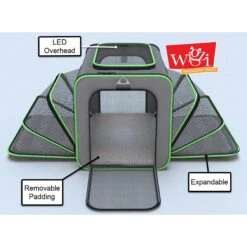 Wigzi "Lighted LED" Expandable Dog & Cat Travel Carrier, Gray, Small 12 Wigzi "Lighted LED" Expandable Dog & Cat Travel Carrier, Gray, Small -Blue Buffalo Shop 698406 PT1. AC SS1800 V1667949079