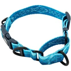 Leashboss Patterned Fabric Martingale Dog Collar -Blue Buffalo Shop 698566 PT4. AC SS1800 V1669942475