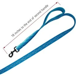Leashboss Two Handle Dog Leash, 6-ft Long -Blue Buffalo Shop 698990 PT4. AC SS1800 V1669930103