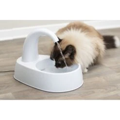TRIXIE Curved Stream Cat & Dog Water Fountain, White, 84.5-oz -Blue Buffalo Shop 701774 PT6. AC SS1800 V1688752029