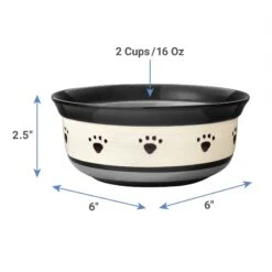PetRageous Designs Metro Deep Ceramic Dog & Cat Bowl 7 PetRageous Designs Metro Deep Ceramic Dog & Cat Bowl -Blue Buffalo Shop 70289 PT1. AC SS1800 V1598623098