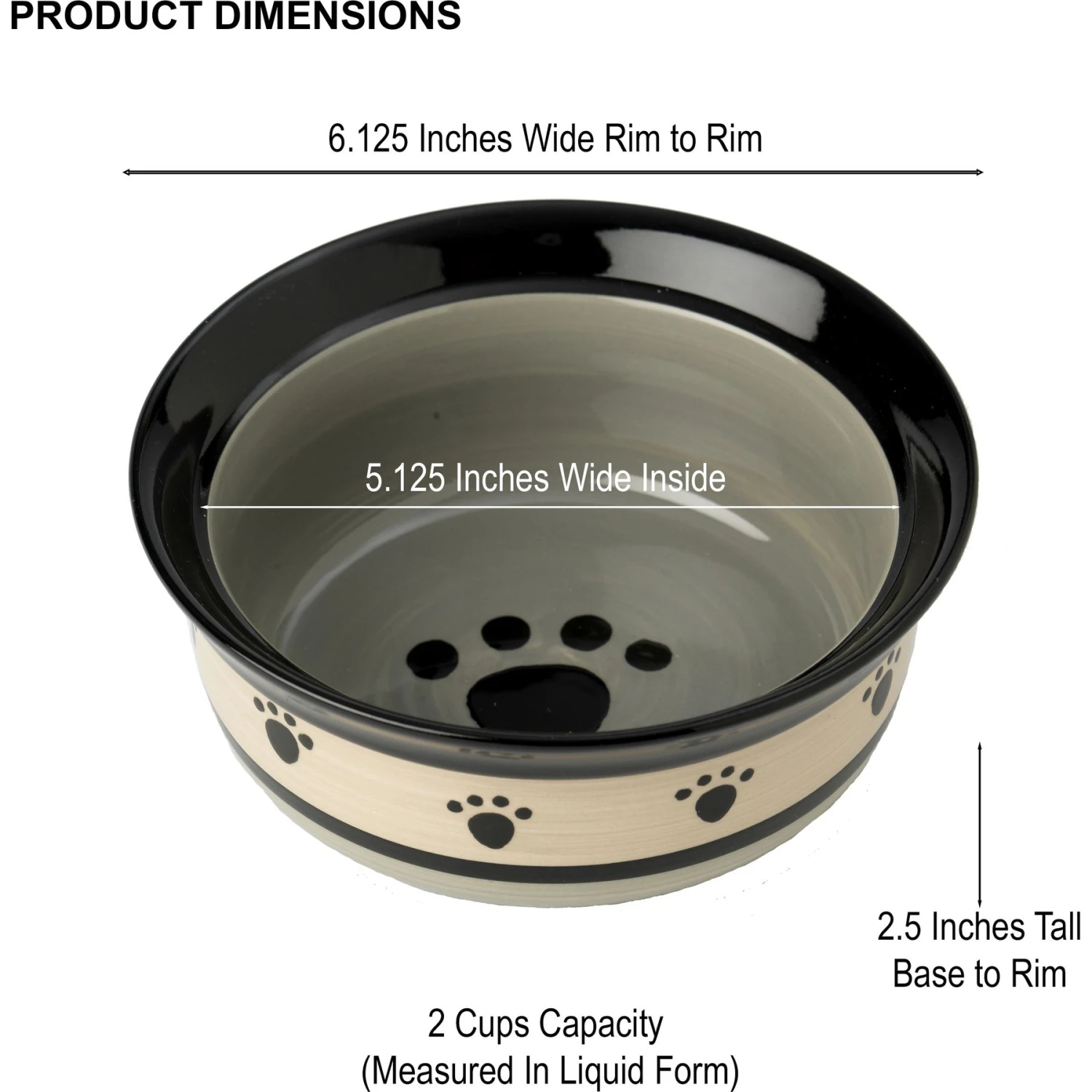 PetRageous Designs Metro Deep Ceramic Dog & Cat Bowl 5 PetRageous Designs Metro Deep Ceramic Dog & Cat Bowl - Image 3
