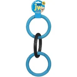 JW Pet Invincible Chains Triple Dog Toy, Color Varies