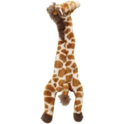 Ethical Pet Skinneeez Giraffe Stuffing-Free Squeaky Plush Dog Toy