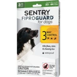 Sentry FiproGuard Flea & Tick Spot Treatment For Dogs, 23-44 Lbs